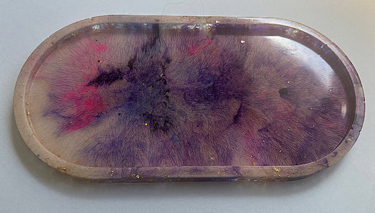 Girly purple and pink trinket tray
